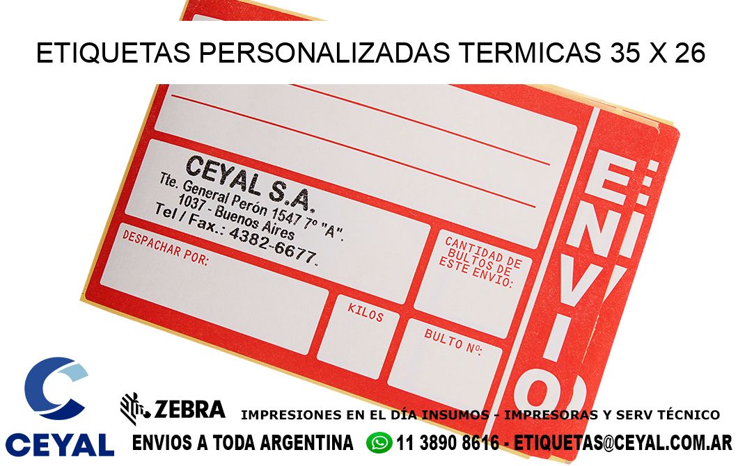 ETIQUETAS PERSONALIZADAS TERMICAS 35 x 26