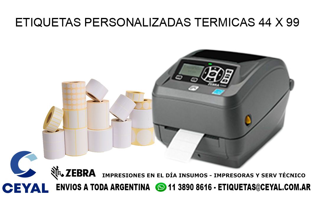 ETIQUETAS PERSONALIZADAS TERMICAS 44 x 99