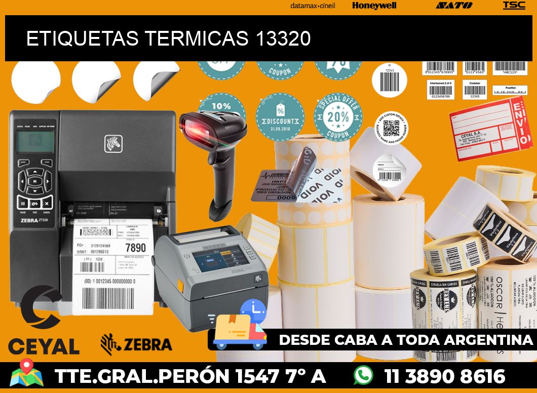 ETIQUETAS TERMICAS 13320