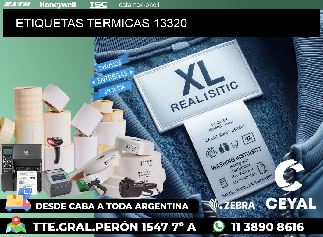ETIQUETAS TERMICAS 13320