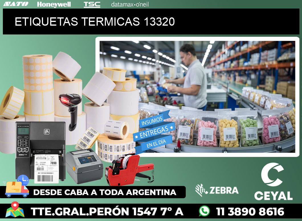 ETIQUETAS TERMICAS 13320