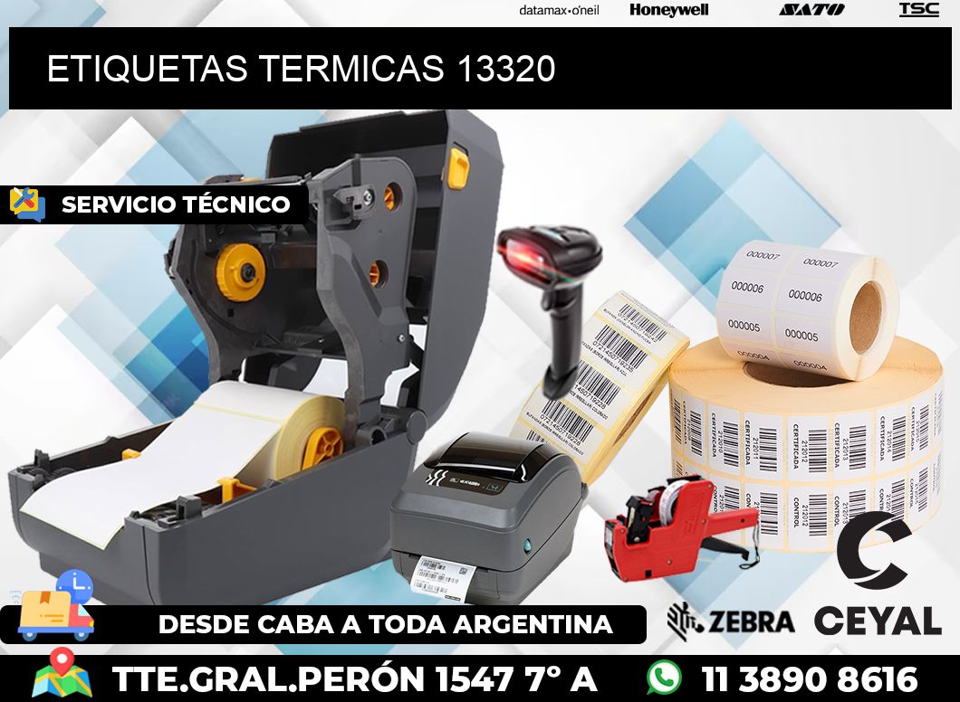 ETIQUETAS TERMICAS 13320