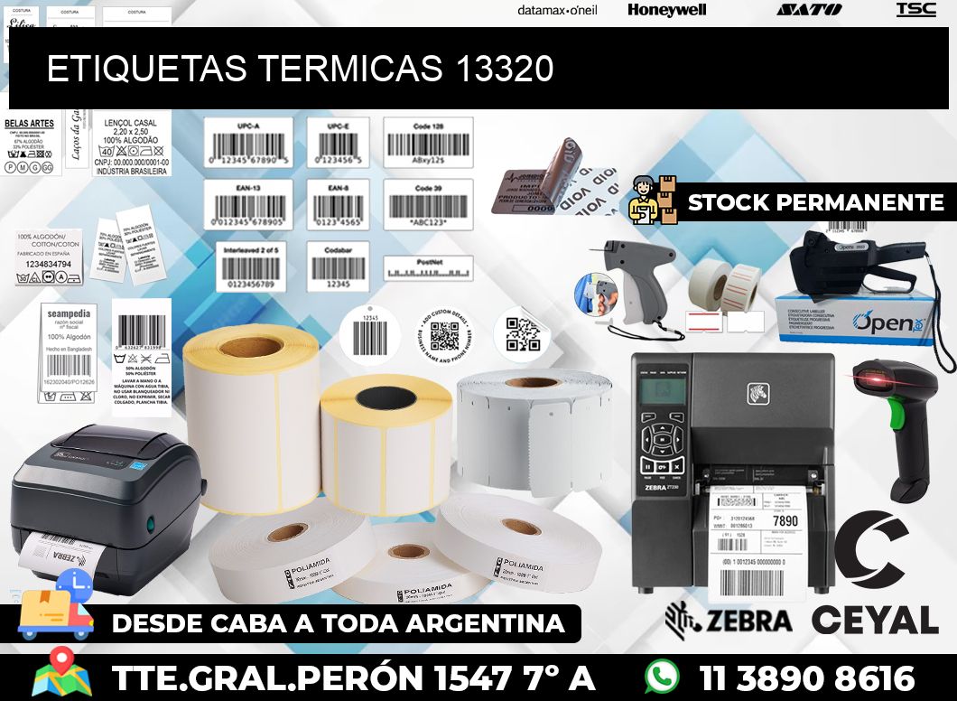 ETIQUETAS TERMICAS 13320