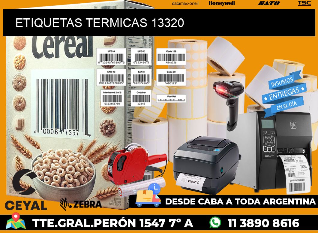 ETIQUETAS TERMICAS 13320