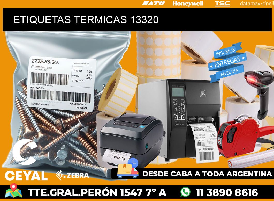 ETIQUETAS TERMICAS 13320