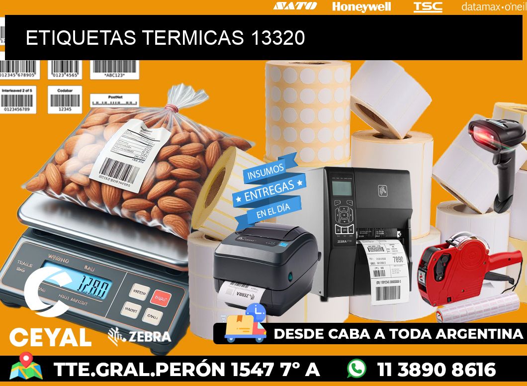 ETIQUETAS TERMICAS 13320