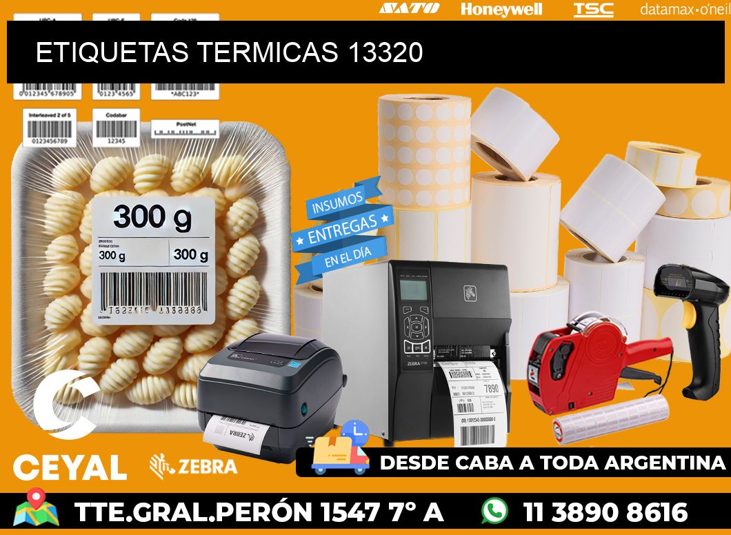ETIQUETAS TERMICAS 13320