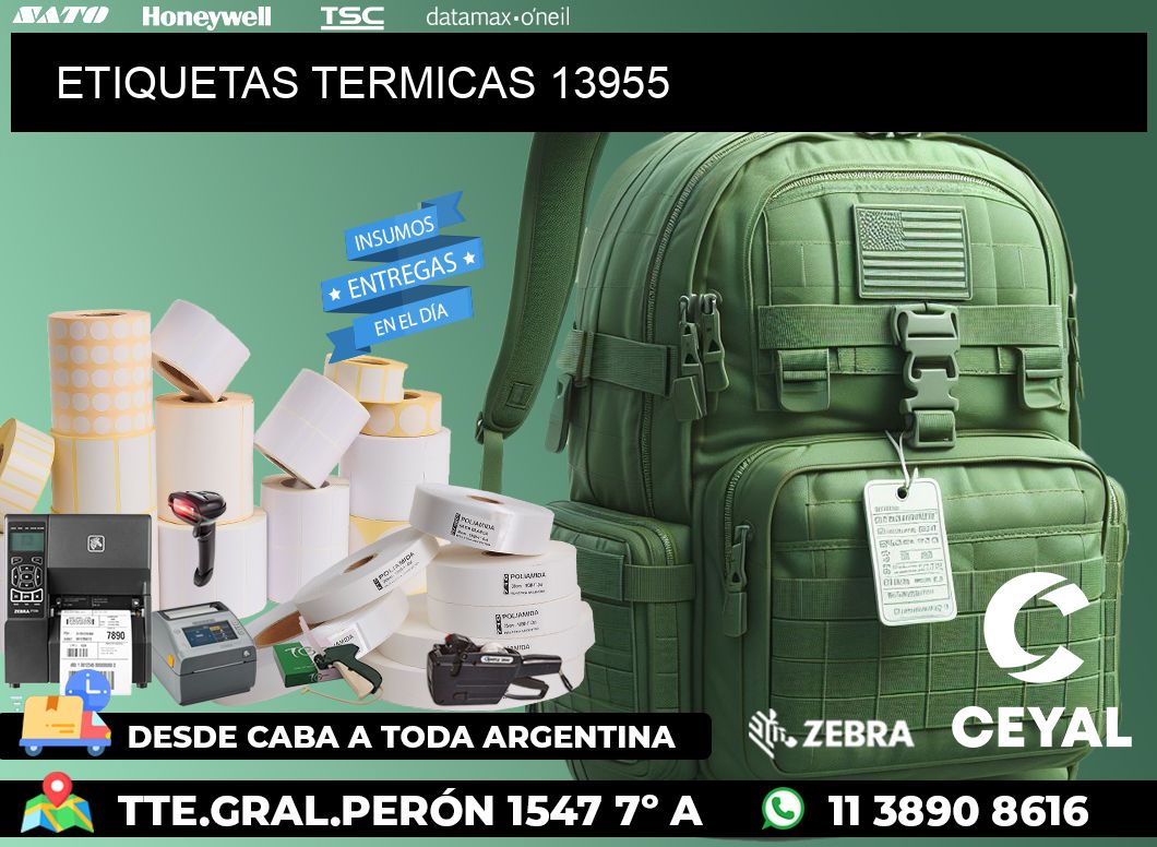 ETIQUETAS TERMICAS 13955