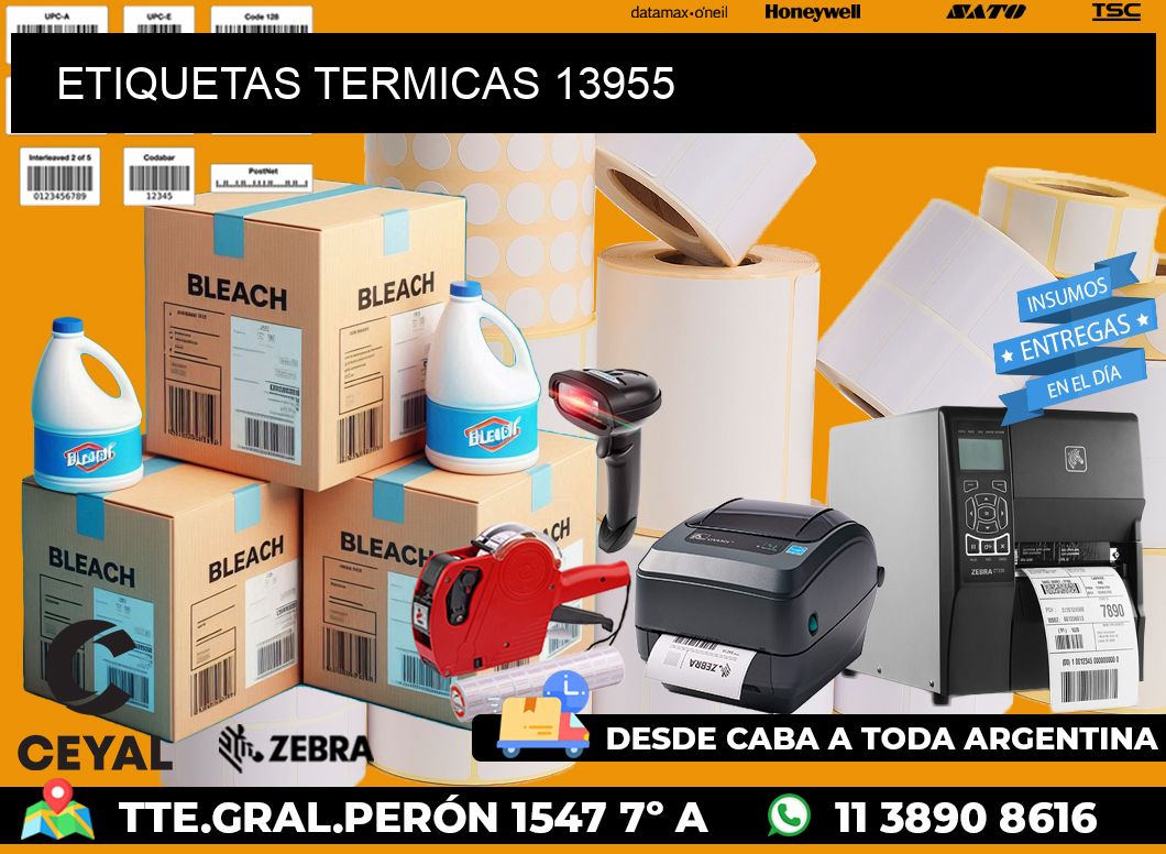 ETIQUETAS TERMICAS 13955
