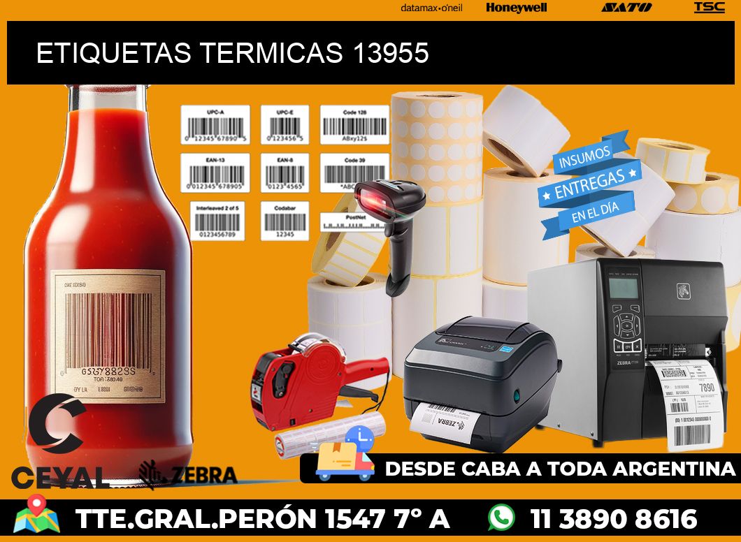 ETIQUETAS TERMICAS 13955