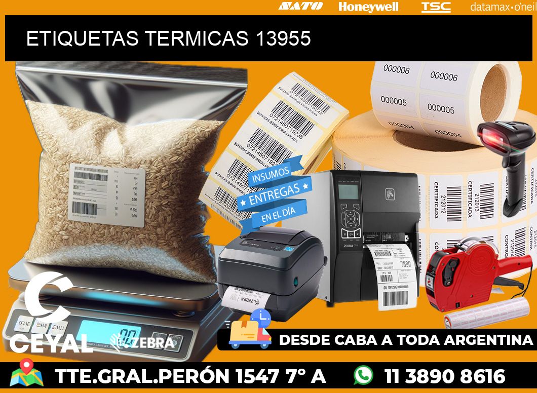 ETIQUETAS TERMICAS 13955