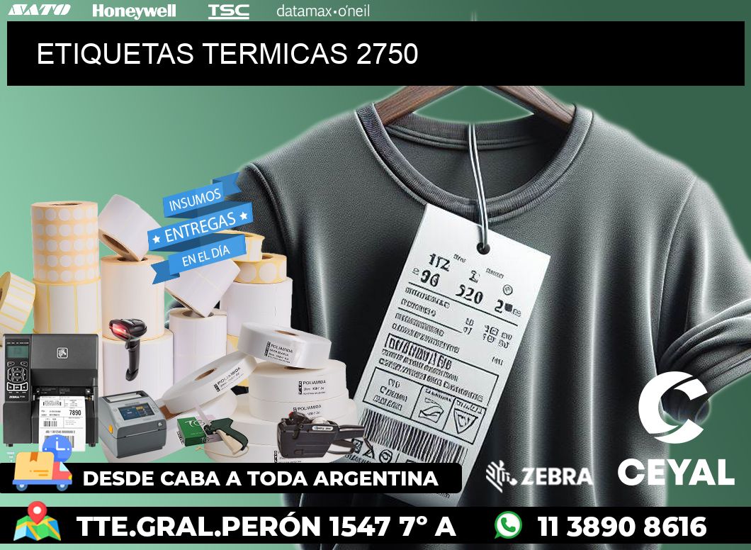 ETIQUETAS TERMICAS 2750
