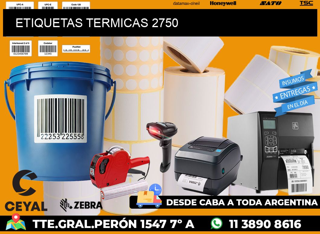 ETIQUETAS TERMICAS 2750