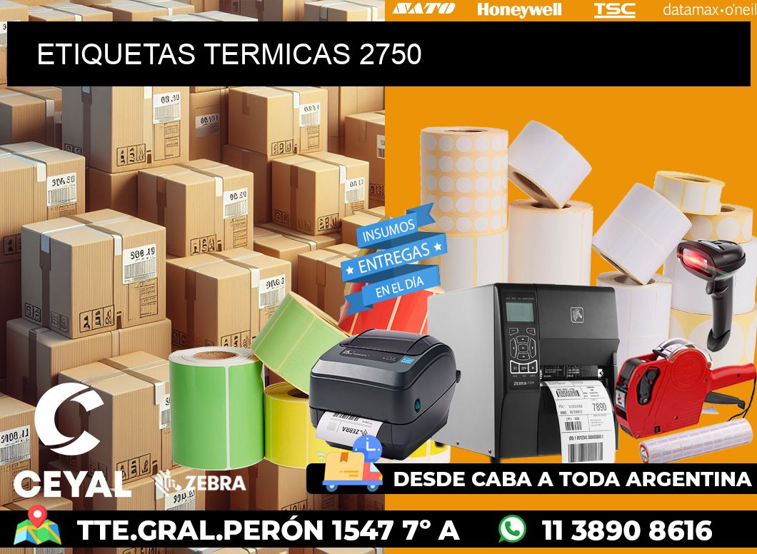 ETIQUETAS TERMICAS 2750