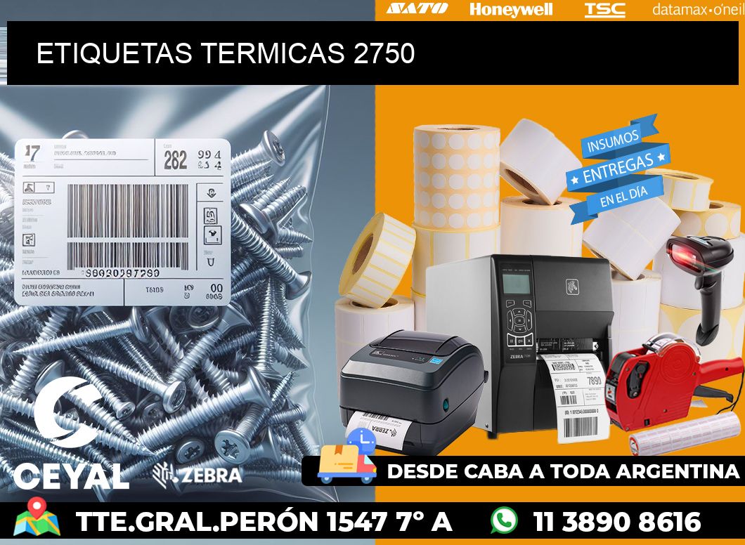 ETIQUETAS TERMICAS 2750