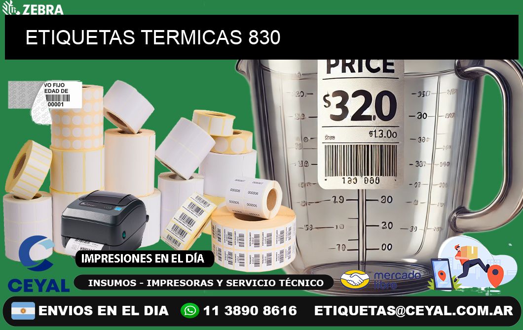 ETIQUETAS TERMICAS 830