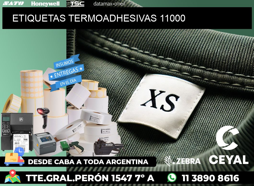 ETIQUETAS TERMOADHESIVAS 11000