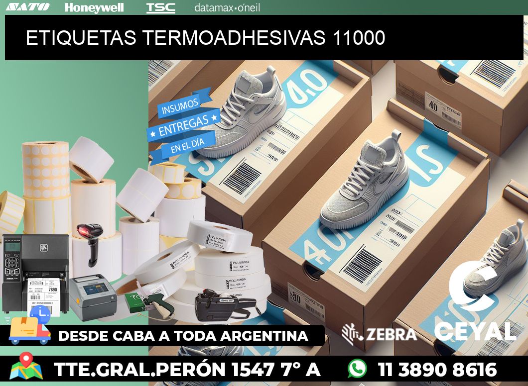 ETIQUETAS TERMOADHESIVAS 11000