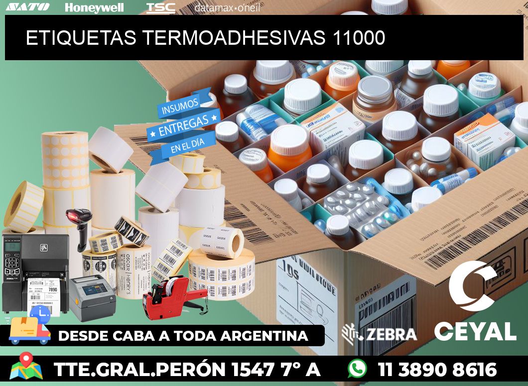 ETIQUETAS TERMOADHESIVAS 11000