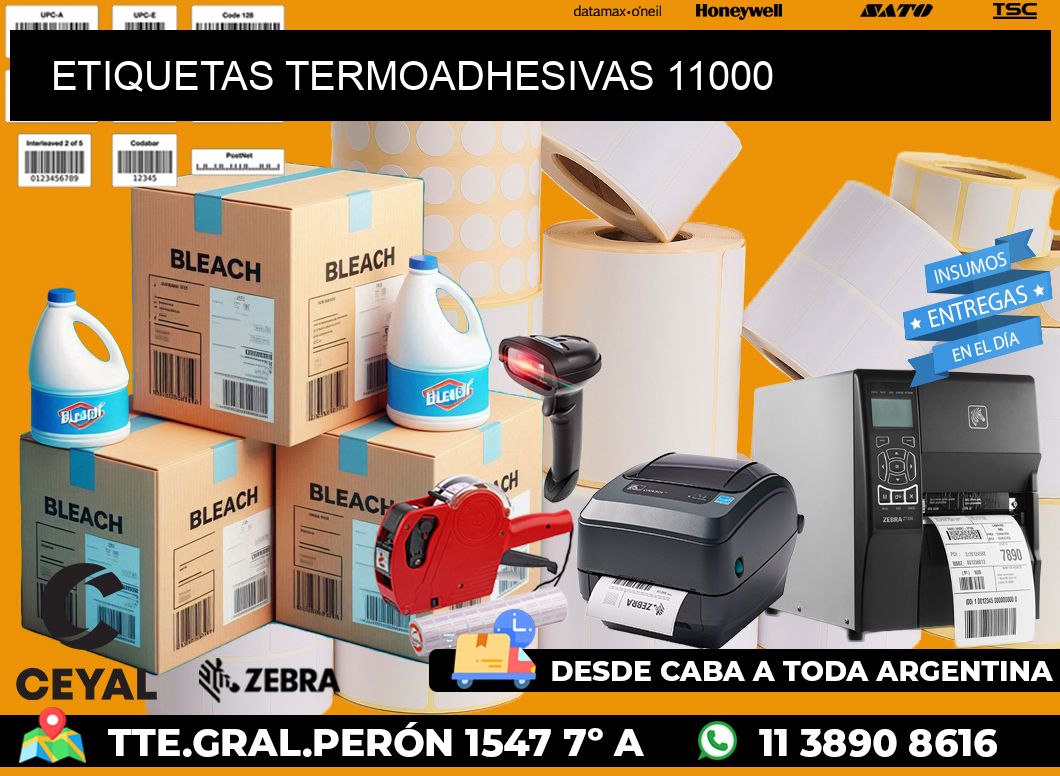 ETIQUETAS TERMOADHESIVAS 11000