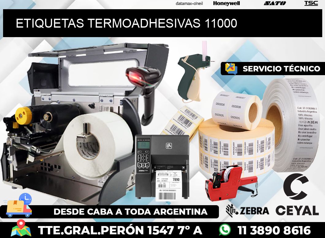 ETIQUETAS TERMOADHESIVAS 11000