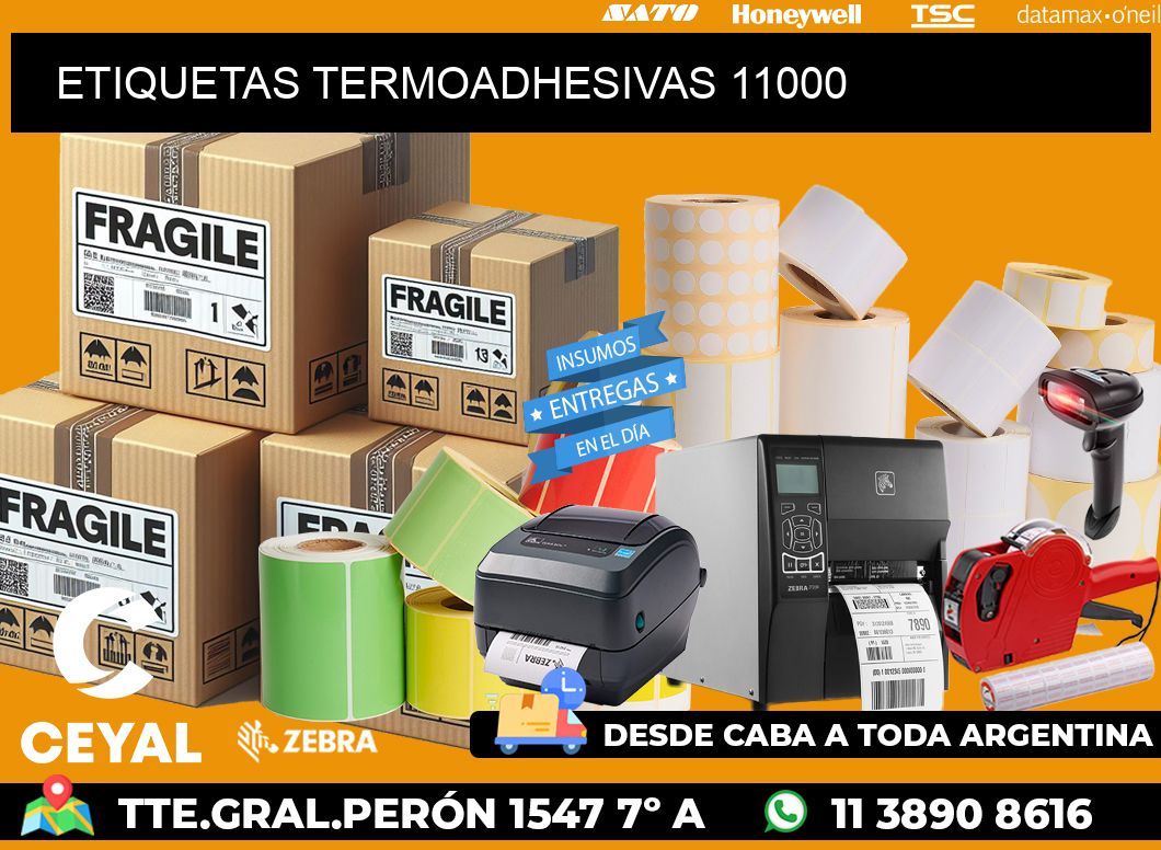 ETIQUETAS TERMOADHESIVAS 11000
