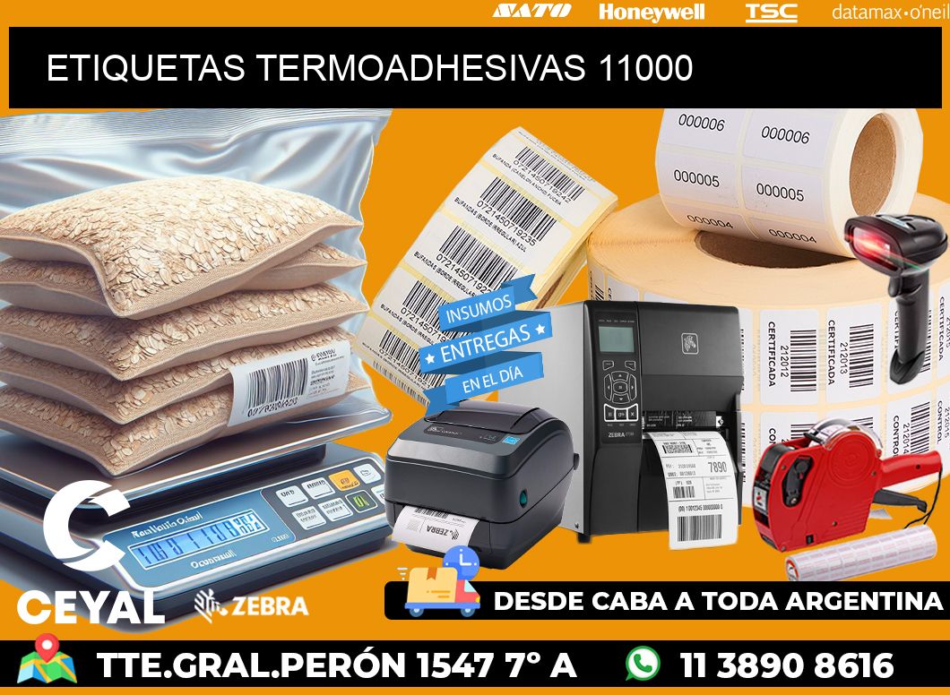 ETIQUETAS TERMOADHESIVAS 11000