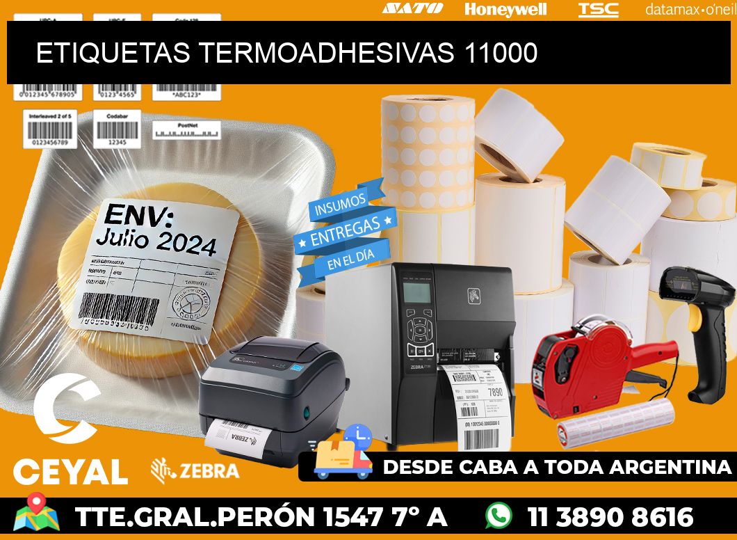 ETIQUETAS TERMOADHESIVAS 11000