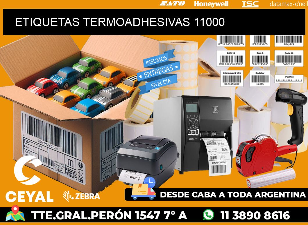 ETIQUETAS TERMOADHESIVAS 11000