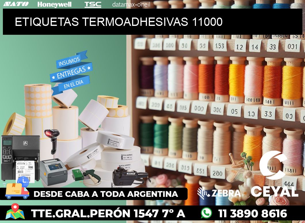 ETIQUETAS TERMOADHESIVAS 11000
