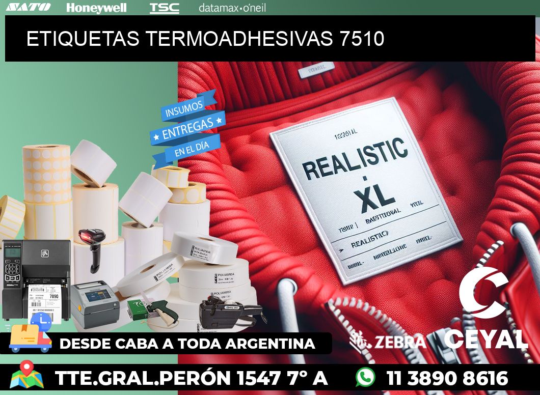 ETIQUETAS TERMOADHESIVAS 7510