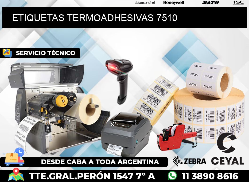 ETIQUETAS TERMOADHESIVAS 7510