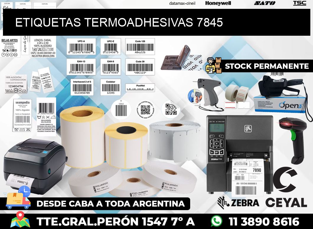 ETIQUETAS TERMOADHESIVAS 7845