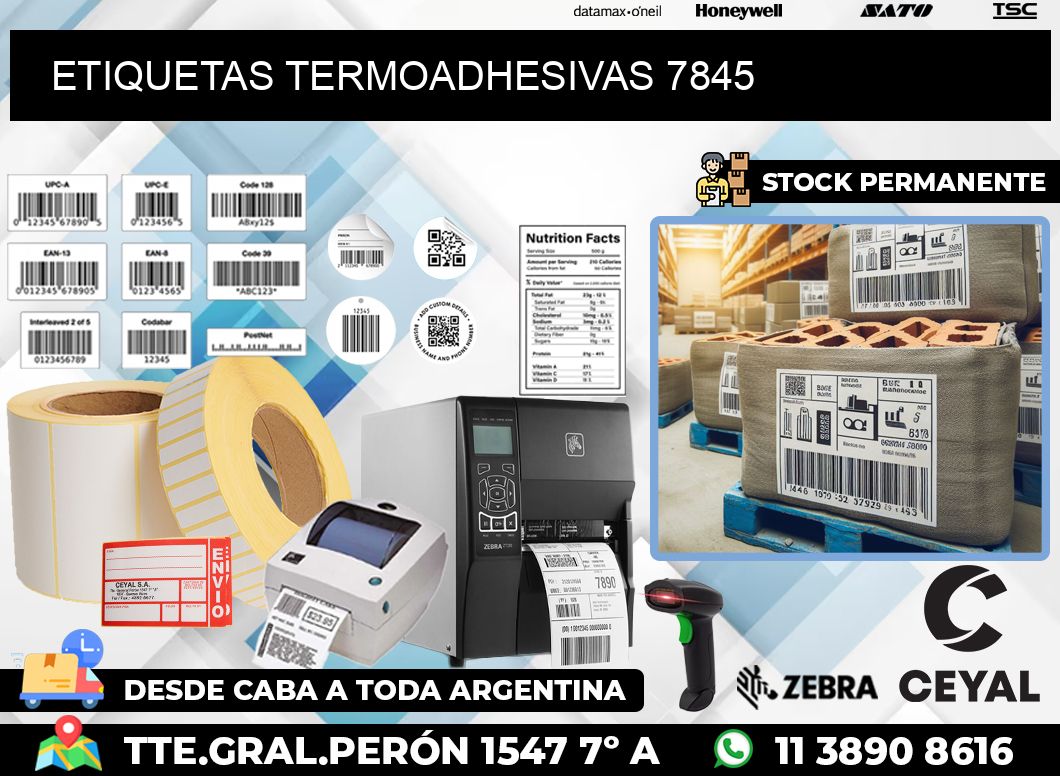 ETIQUETAS TERMOADHESIVAS 7845