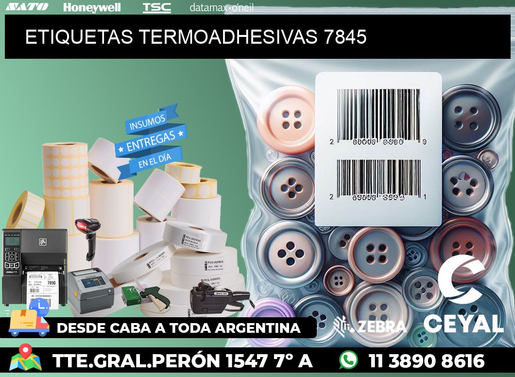 ETIQUETAS TERMOADHESIVAS 7845