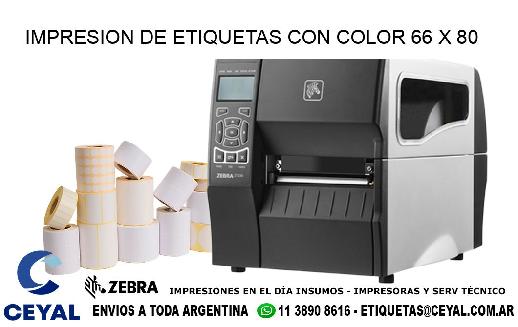 IMPRESION DE ETIQUETAS CON COLOR 66 x 80