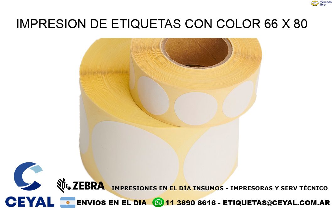 IMPRESION DE ETIQUETAS CON COLOR 66 x 80
