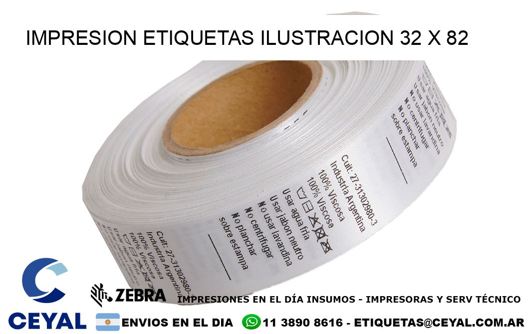 IMPRESION ETIQUETAS ILUSTRACION 32 x 82