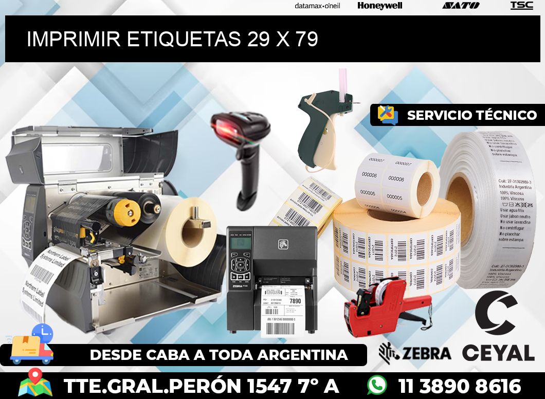 IMPRIMIR ETIQUETAS 29 x 79