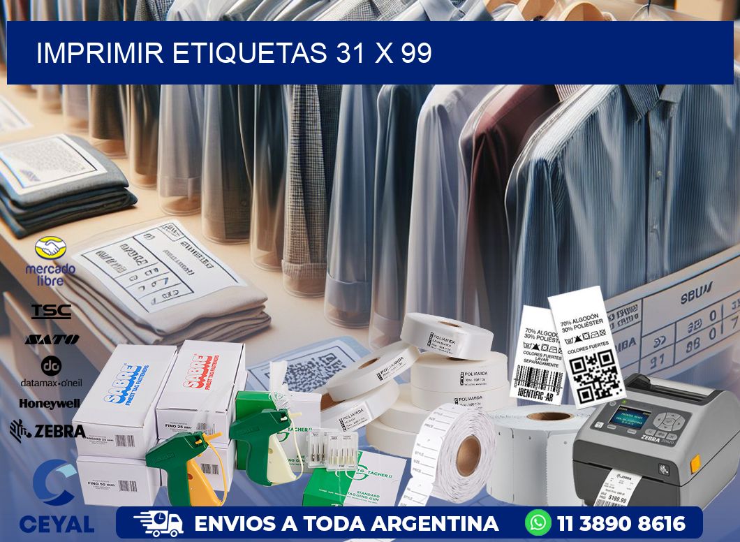 IMPRIMIR ETIQUETAS 31 x 99