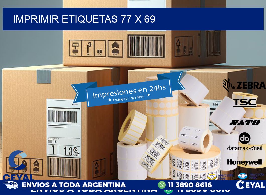 IMPRIMIR ETIQUETAS 77 x 69