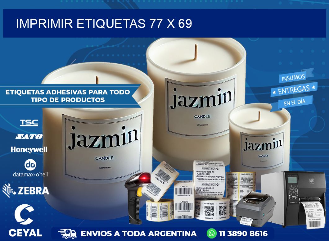 IMPRIMIR ETIQUETAS 77 x 69