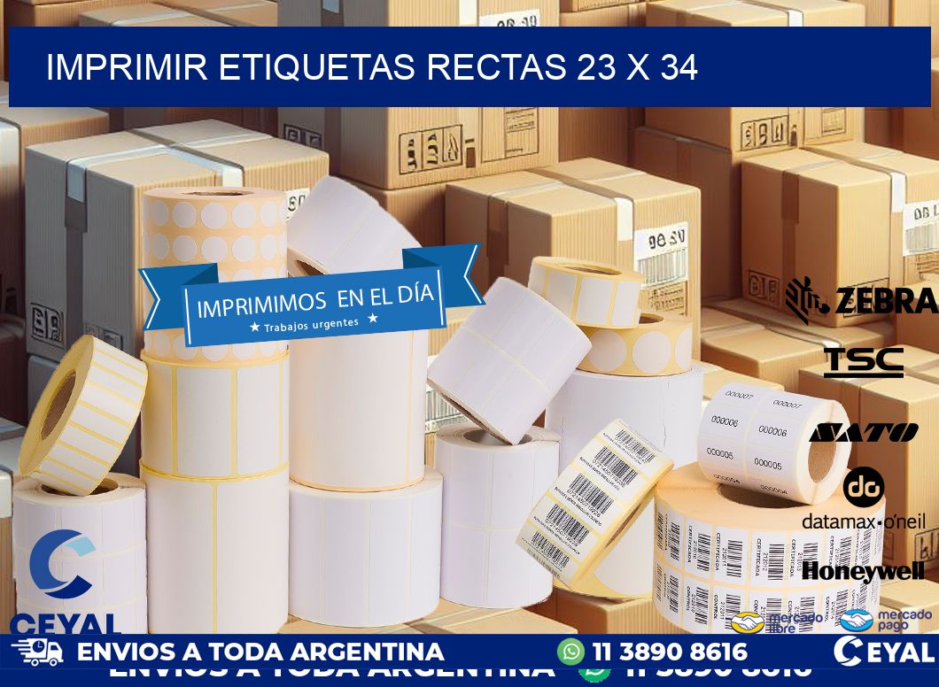 IMPRIMIR ETIQUETAS RECTAS 23 x 34