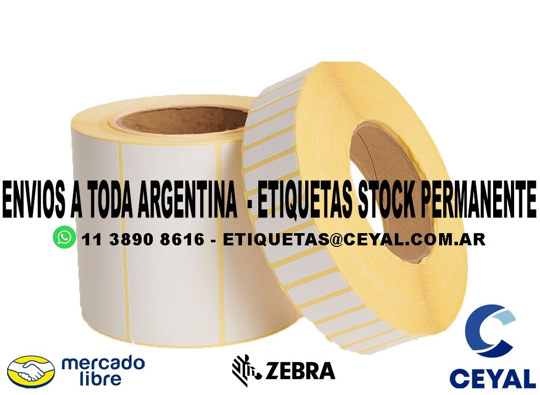 MODELO ZEBRA ETIQUETAS IMPRESAS  90 x 69