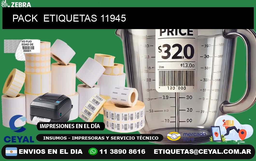PACK  ETIQUETAS 11945