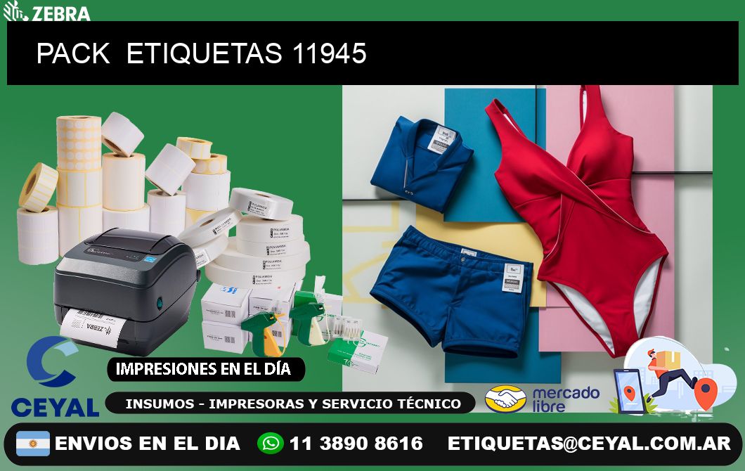 PACK  ETIQUETAS 11945