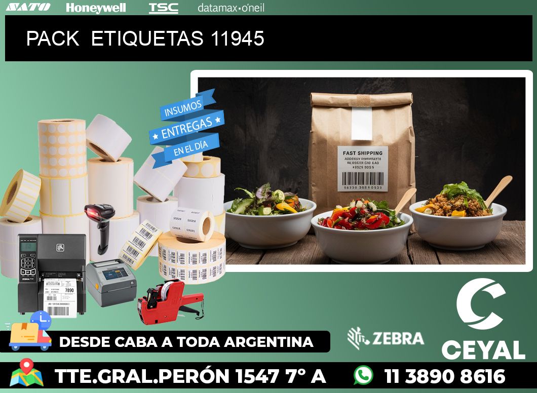 PACK  ETIQUETAS 11945