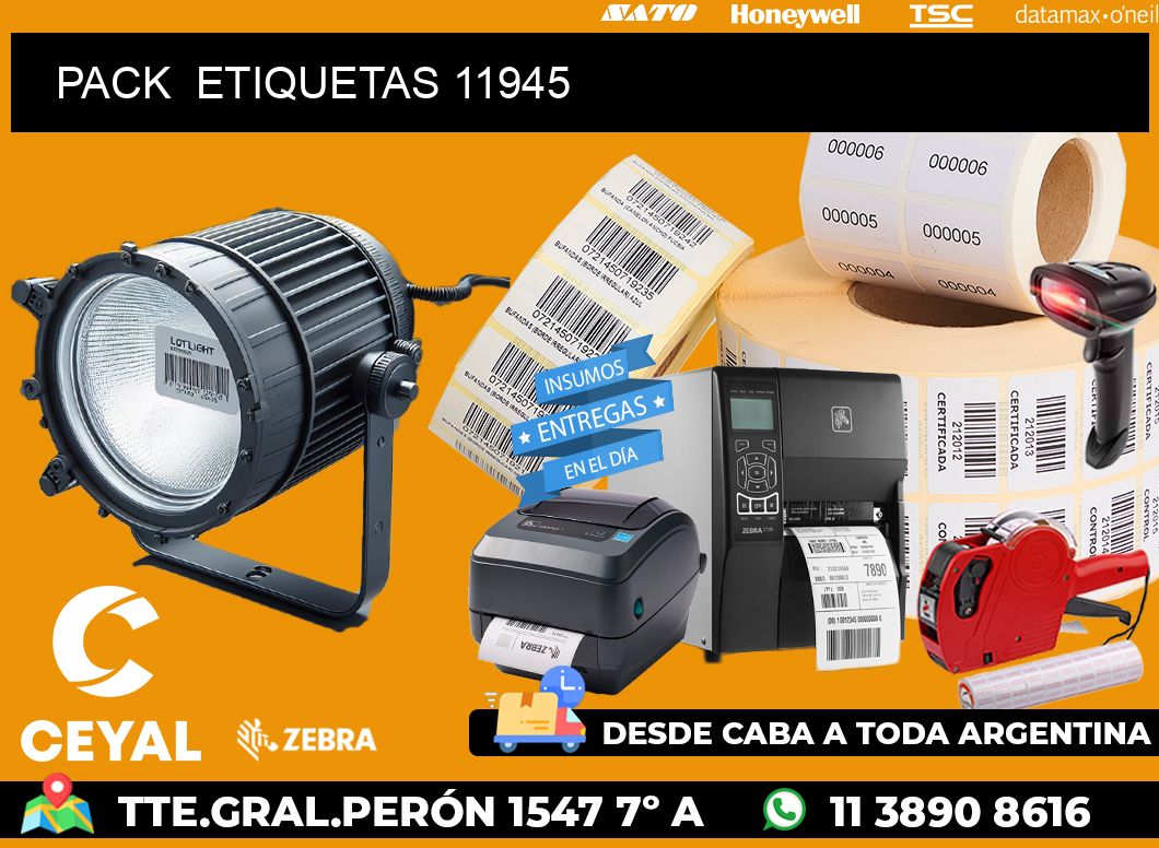 PACK  ETIQUETAS 11945