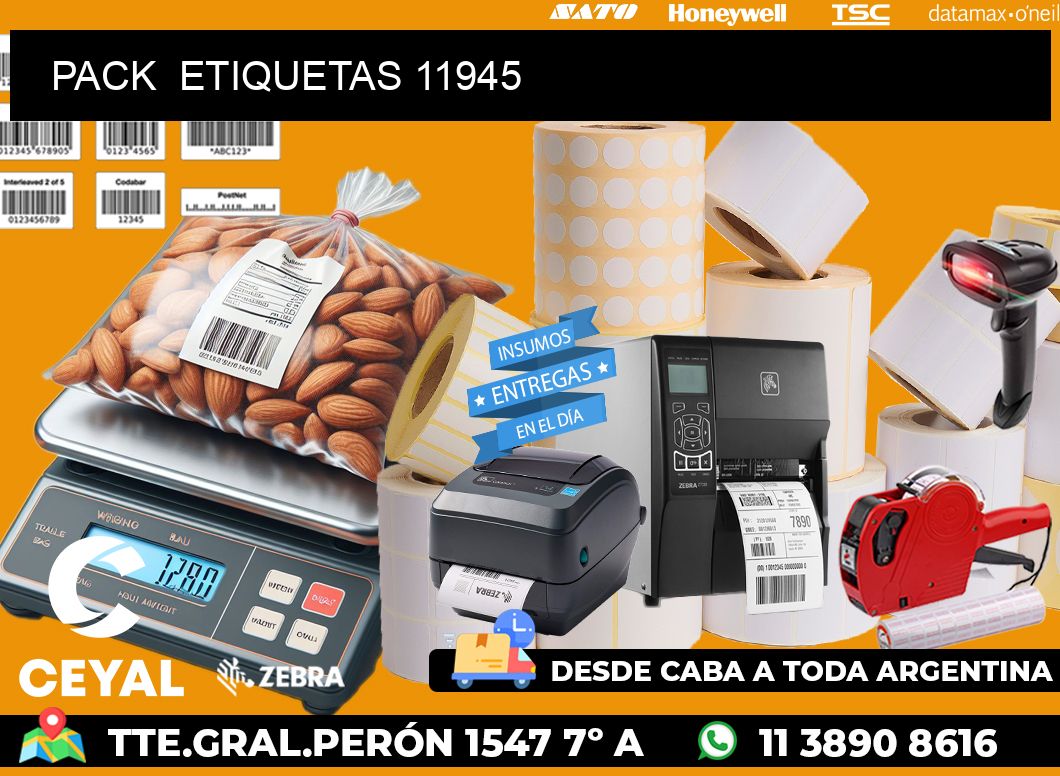 PACK  ETIQUETAS 11945
