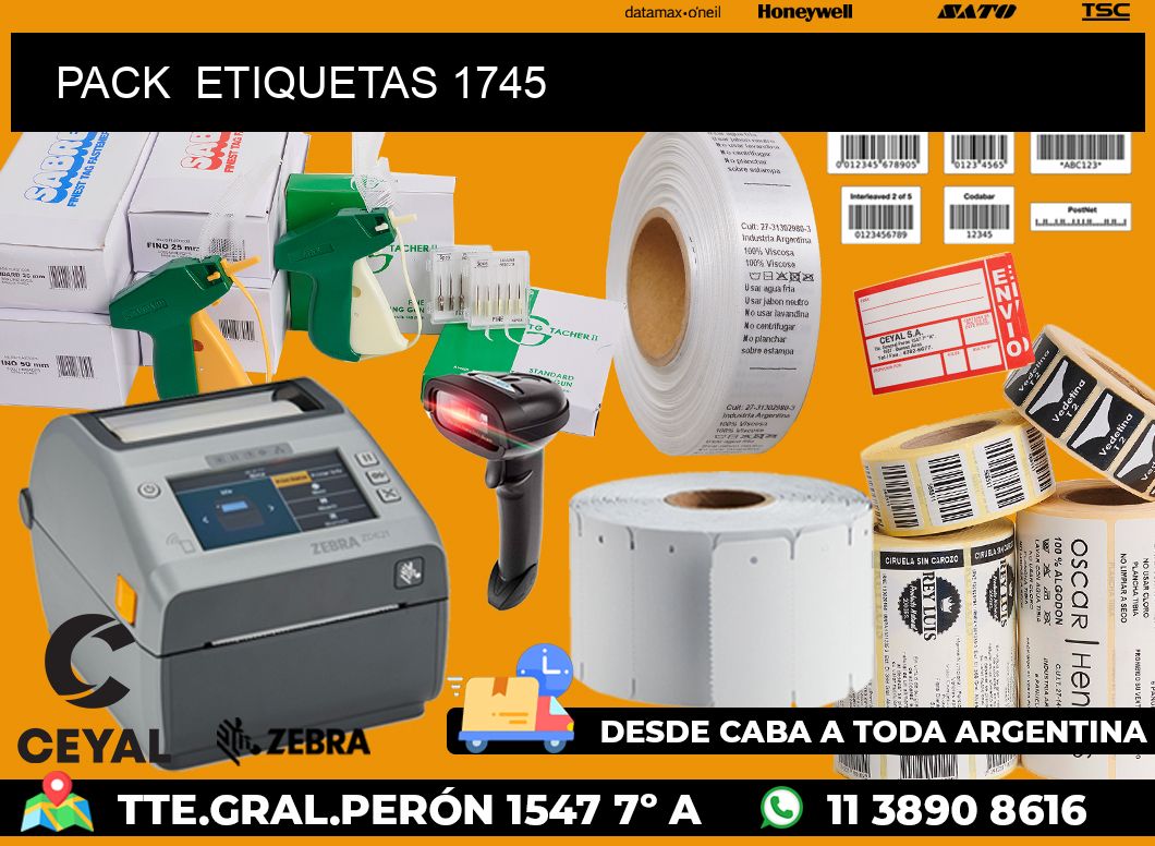 PACK  ETIQUETAS 1745